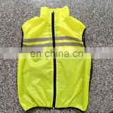 Reflective safety waistcoat with mesh fabric for running and and cycling