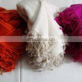 Pure Cashmere Blankets / Throws in Solid Colours... thumbnail-1