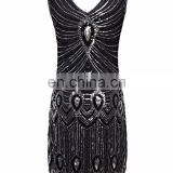 BestDance Women 1920s Gatsby Sequin Dress Art Deco Scalloped Hem Inspired Flapper Dress OEM