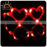 Wedding Favors Heart Shape Led Flashing Sunglasses Light up Wedding Souvenirs
