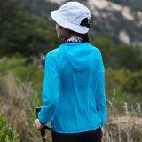 Woman Sunproof Chinlon Skin Clothes With Hood thumbnail-1