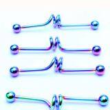 18 Year New Two Circles Ear Scraper Earrings, Foreign Trade Accessories Factory Direct Sales Wholesale Body Piercing