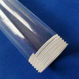 Clear Fused Quartz Tubing &Transparent Irregular Shape Quartz Lining Tube Screw Thread Tube Screw Thread Fused Silica Quartz Glass Pipe