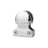 Customized Various Stainless Steel Glass Door Clamp 6-12mm Rubber Gasket With Flat Back Base thumbnail-4