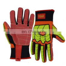 HANDLANDY TPR Protector High impact abrasion work oil and gas gloves for oilfield impact gloves