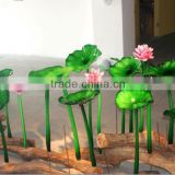 Handmade Murano Glass Lotus Flower for Garden