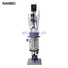 Lab Chemical Distillation Device High Borosilicate Small Jacketed Glass Reactor With CE thumbnail-3