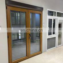 Yekalon Wooden Grain Filmed Oversized Fancy Design UPVC Window Wooden Like Sliding Pvc Window thumbnail-4