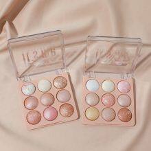 Factory OEM 9 Color High Pigment Make up Bronze Highlight Baked Palette Cosmetic La Sombra De Ojos thumbnail-2