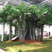 Custom 5 Star Hilton Hotel Artificiel Arbol Fake Green Plastic Banyan Tree Large Artificial Tree 25 Meters for Forest Park