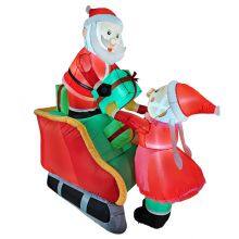 Christmas Outdoor Decor With Santa Inflatable – Perfect for Xmas Decor