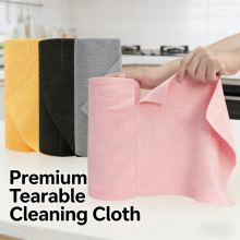 Hand-tear Microfiber Towels for Kitchen Cleaning Reusable Absorbent Cleaning Cloth thumbnail-5