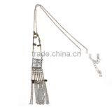 Ethnic Tribal Boho Alloy Beaded Fringe Necklace Long Bohemian Jewelry Women Quality Choice thumbnail-1