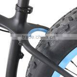 2016 Popular New Blue Painting Carbon Fat Bike Complete Fatbike Carbon Bikes 26x4.0 Tire Shima XT M8000 Groupset thumbnail-3