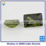 High Quality Synthetic Olivine Rectangle CZ/Cubic Zirconia Gemstone thumbnail-4