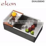 Single Bowl Under Mount Stainless Steel Handmade Kitchen Sink For Sale thumbnail-1