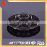 Special Large Size Plastic Disposable Compartment Tray With Lid