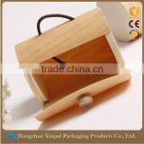 Foldable Cylinder Wood Storage Box
