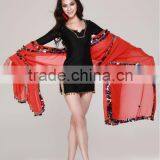 Malaya Belly Dance Veils With Sequin for Lady Dancers (SJ015) thumbnail-1