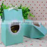 Handmade Feature and Art Paper Wedding Candy Box With Window thumbnail-6