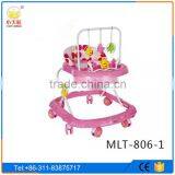 Cheap Simple 8 Swivel Round Wheels Baby Walker With Music and Toys thumbnail-4