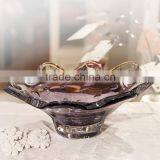 New Design Elegant Purple Glass Plate thumbnail-4