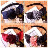 Knitting Felt Flower Ribbon Bow Headband For Teen Girls thumbnail-1
