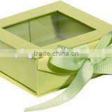 High Grade Nice Quality Red Packaging Cardboard Paper Box With Clear Pvc Window thumbnail-5