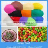 Dyed Colored Gravel Stone Sand for Decoration thumbnail-1