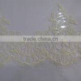 ivory embroidery lace trimming china wholesale/tokay lace,tokay lace/african lace fabric uk/swiss voile lace/