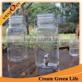 Beverage Dispenser 4L Glass Mason Jar With Tap thumbnail-4