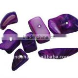 Loose Freshwater Shell Beads, Dyed, Purple(BSHE-S007-10)