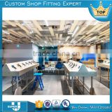 Tailor made new fashion design cell phone store fixtures displays
