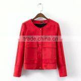 Wholesale Clothing Two Pockets Front Short Jacket thumbnail-1