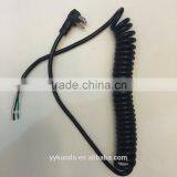 NEMA5-15P 3 Prong U.S. Plug to IEC C13 8~10-Foot Coil Spring Power Cord