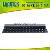 19" Metal Cable Management Panel With Cover