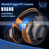 2015 New Wireless Bluetooth Headset Stereo Gaming Headphone Support NFC With Mic for PC IPhone Samsung thumbnail-1