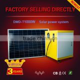 Single phase 1000w 24v small solar system with 2 piece solar panel
