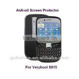 For Verykool S815 Anti-oil Screen Guard/protector/shield/filter