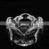 Wholesale Hot Sale Elegant Flower Shape Glass Crystal Candle Holder With Different Picture Design,Glass Tealight Holder thumbnail-2