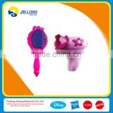 Plastic hair dryer and comb girl toy