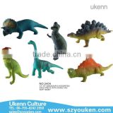 12"-16" dinosaur 6 assorted plastic non-toxic soft body animal toys