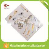 Gold Metallic Finished Flash Tattoo Gold Foil Temporary Tattoo Sticker thumbnail-2