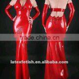 100%handmade natural Latex catsuit Latex dress latex evening latex dress