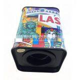 Metal Type Tin Box Gift Box for Saving Money,tinplate Collection Box Suppliers,fashion Style Square Tin Can for Food Packaging thumbnail-2