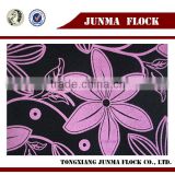 Flocked Design Textile Ankara Fabric