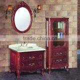 Marble Top Bathroom Vanity Single Sink With Mirror WTS111