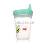 Baby Plastic Drinking Cup With Lid/cover and Handle thumbnail-2