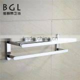 Luxury Brand Manufactory Double Zinc Alloy Chrome Finishing Items Towel Rack