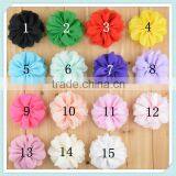 15 Colors Children Chiffon Flower Hair Accessory thumbnail-1